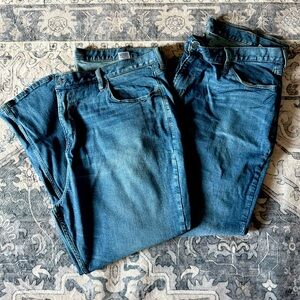 TWO Pairs EUC Men’s Old Navy Athletic Fit Jeans Size 44x30